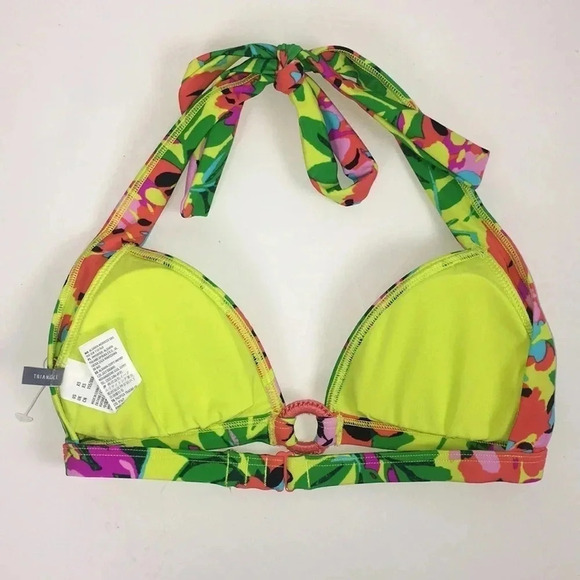 Aerie Triangle Bikini Floral Top Size XS - Picture 5 of 6
